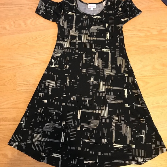 LuLaRoe Other - 💙 LuLaRoe DDS Dress 10 Black w/Cream pattern EUC